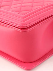 2014 Boy Chanel Chain Shoulder Bag Pink