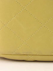 1997 CC Turnlock Chain Handbag in Yellow Green