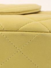 1997年頃製 CCターンロックチェーンハンドバッグ イエローグリーン