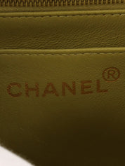 1997 CC Turnlock Chain Handbag in Yellow Green