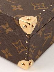 Takashi Murakami Collaboration Monogram Flower Hatman Jewelry Box, Brown/Multi