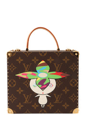 Takashi Murakami Collaboration Monogram Flower Hatman Jewelry Box, Brown/Multi