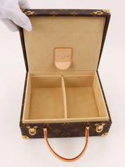 Takashi Murakami Collaboration Monogram Flower Hatman Jewelry Box, Brown/Multi