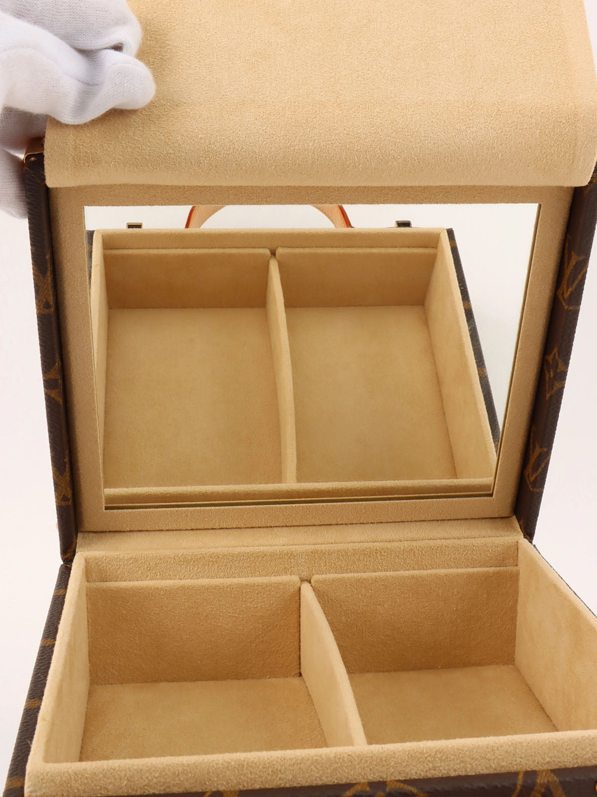 Takashi Murakami Collaboration Monogram Flower Hatman Jewelry Box, Brown/Multi