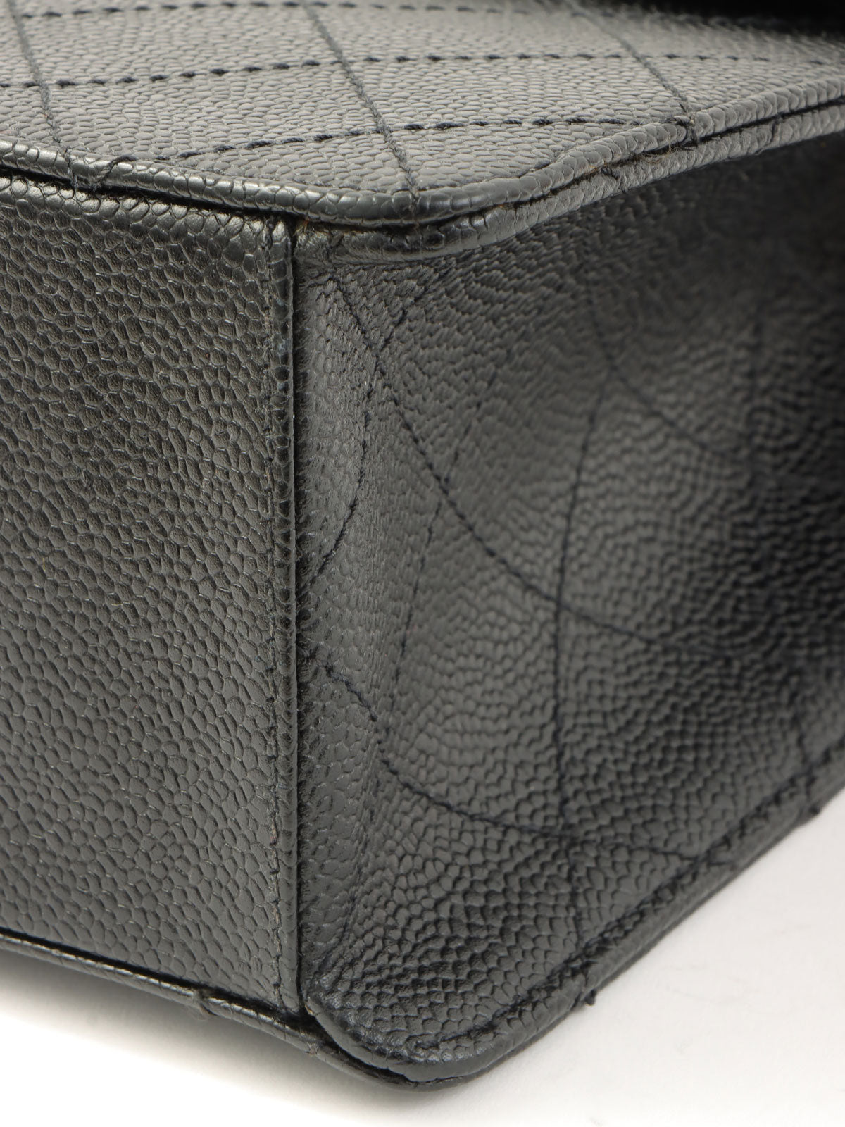 1998年頃製 マトラッセステッチCCターンロックチェーンショルダーバッグ ブラック