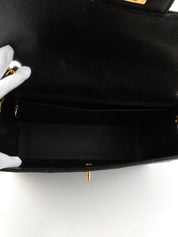 1998年頃製 マトラッセステッチCCターンロックチェーンショルダーバッグ ブラック