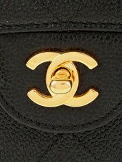 1998年頃製 マトラッセステッチCCターンロックチェーンショルダーバッグ ブラック