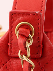 2014 Matelasse Stitch CC Mark Charm 2-Way Bag Red