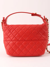 2014 Matelasse Stitch CC Mark Charm 2-Way Bag Red