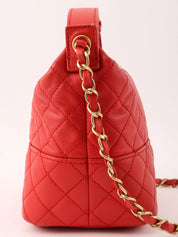 2014 Matelasse Stitch CC Mark Charm 2-Way Bag Red