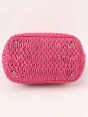Crystal Matelasse 2-way Bag, Pink