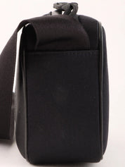 1997年頃製 シルクサテンカメリアステッチリボンショルダーバック ブラック