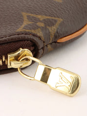 2005 年帆布花押字 Porte Monnaie 长棕色