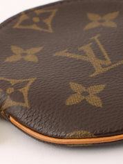 2005 年帆布花押字 Porte Monnaie 长棕色