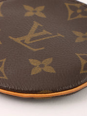 2005 年帆布花押字 Porte Monnaie 长棕色