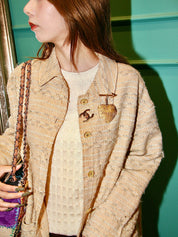 1993年製　ハートアローブローチ　ゴールド