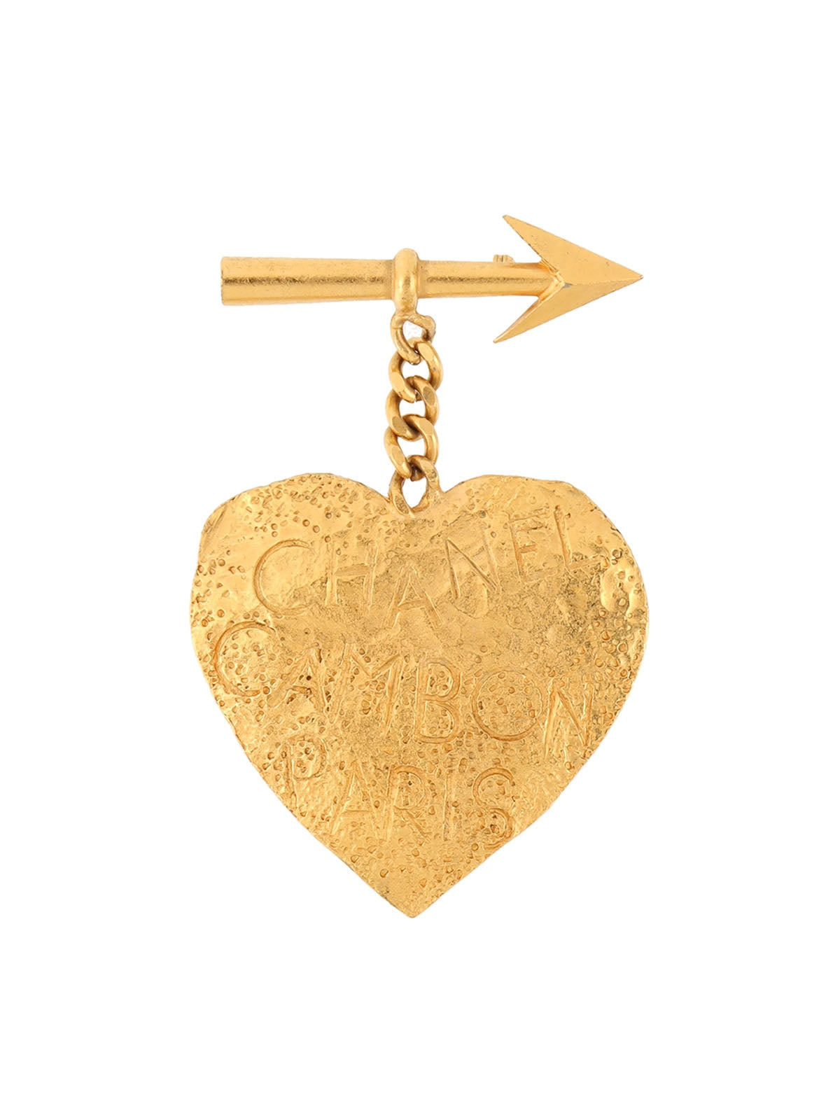 1993年製　ハートアローブローチ　ゴールド