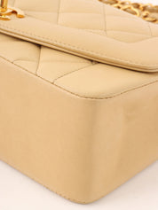 1992年頃製 ダイアナフラップチェーンバッグ22cm ベージュ