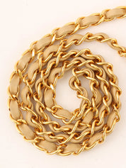 1992年頃製 ダイアナフラップチェーンバッグ22cm ベージュ