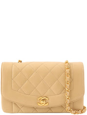 1992年頃製 ダイアナフラップチェーンバッグ22cm ベージュ