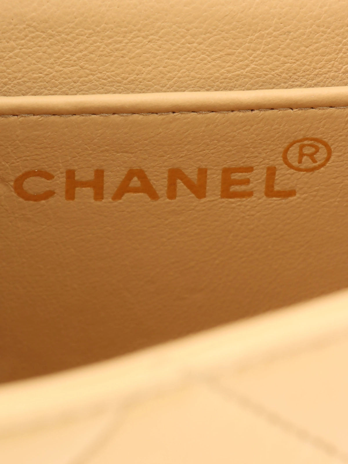 1992年頃製 ダイアナフラップチェーンバッグ22cm ベージュ