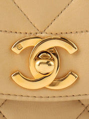 1992年頃製 ダイアナフラップチェーンバッグ22cm ベージュ