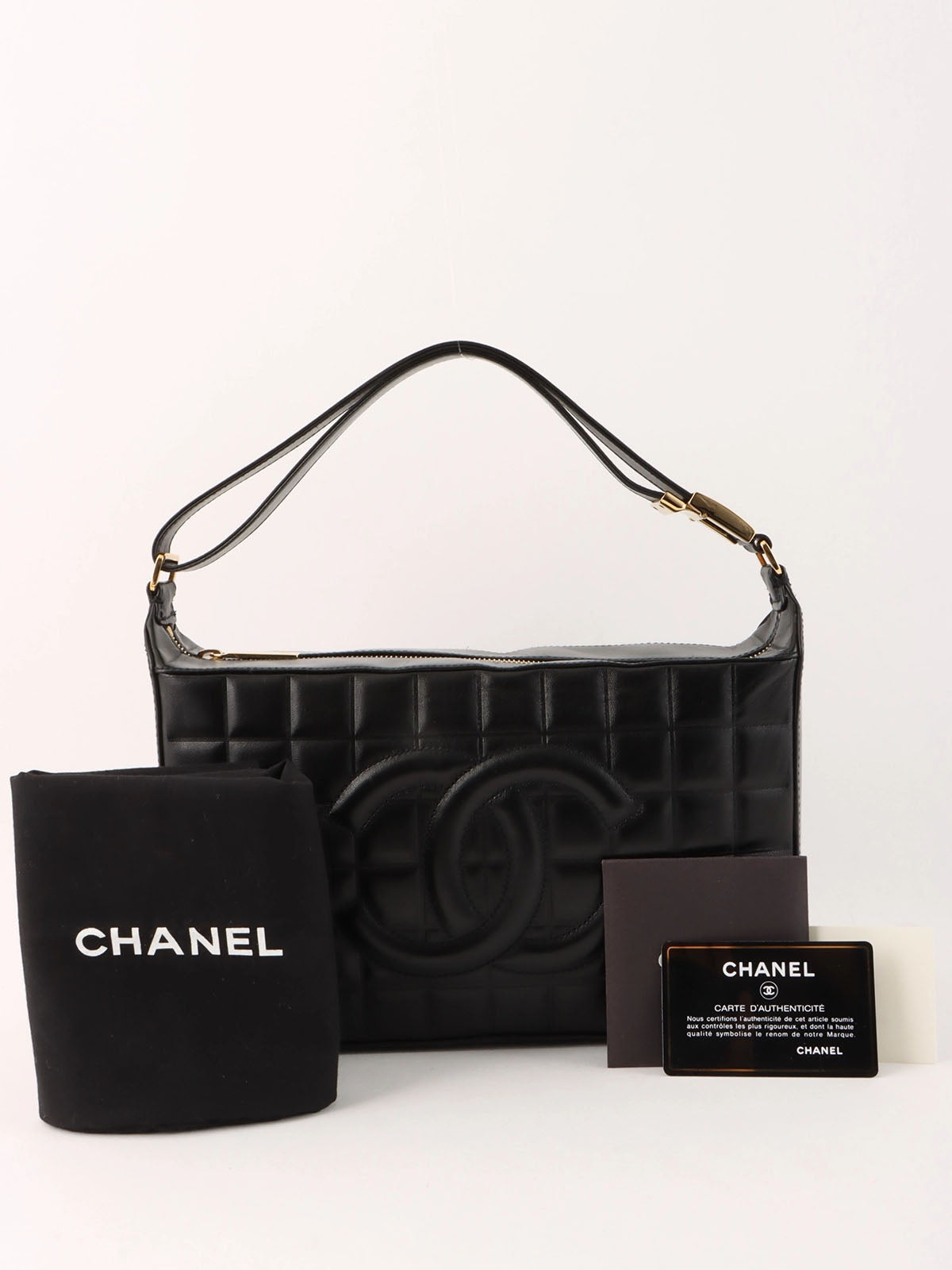 2003年頃製 チョコバーCCマークステッチショルダーバッグ ブラック