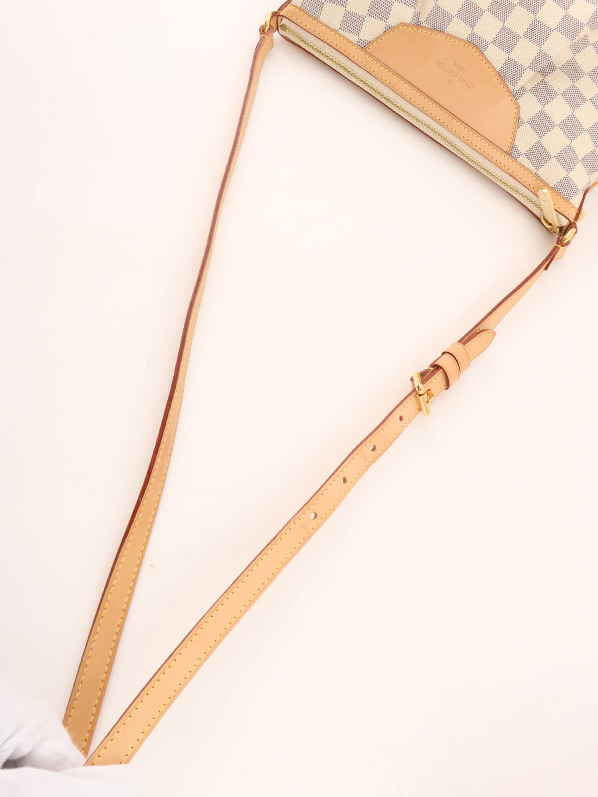 2012 Damier Azur Siracusa PM White