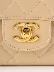1995 Classic Flap Parent-Child Bag, Beige