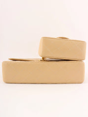 1995 Classic Flap Parent-Child Bag, Beige