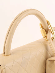 1995 Classic Flap Parent-Child Bag, Beige