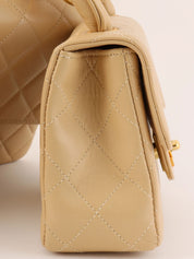 1995 Classic Flap Parent-Child Bag, Beige