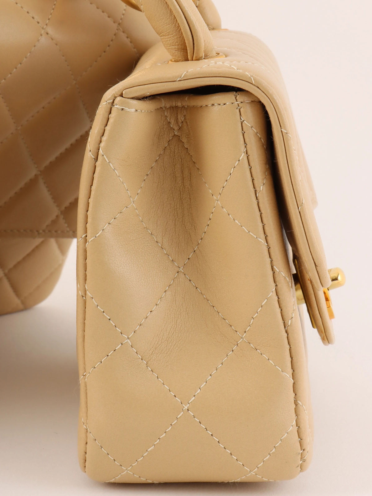 1995年頃製 クラシックフラップ親子バッグ ベージュ