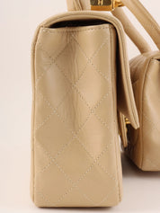 1995 Classic Flap Parent-Child Bag, Beige