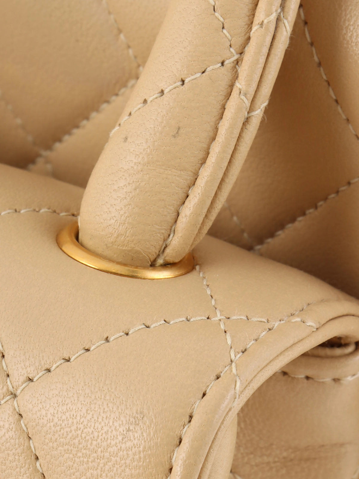 1995 Classic Flap Parent-Child Bag, Beige