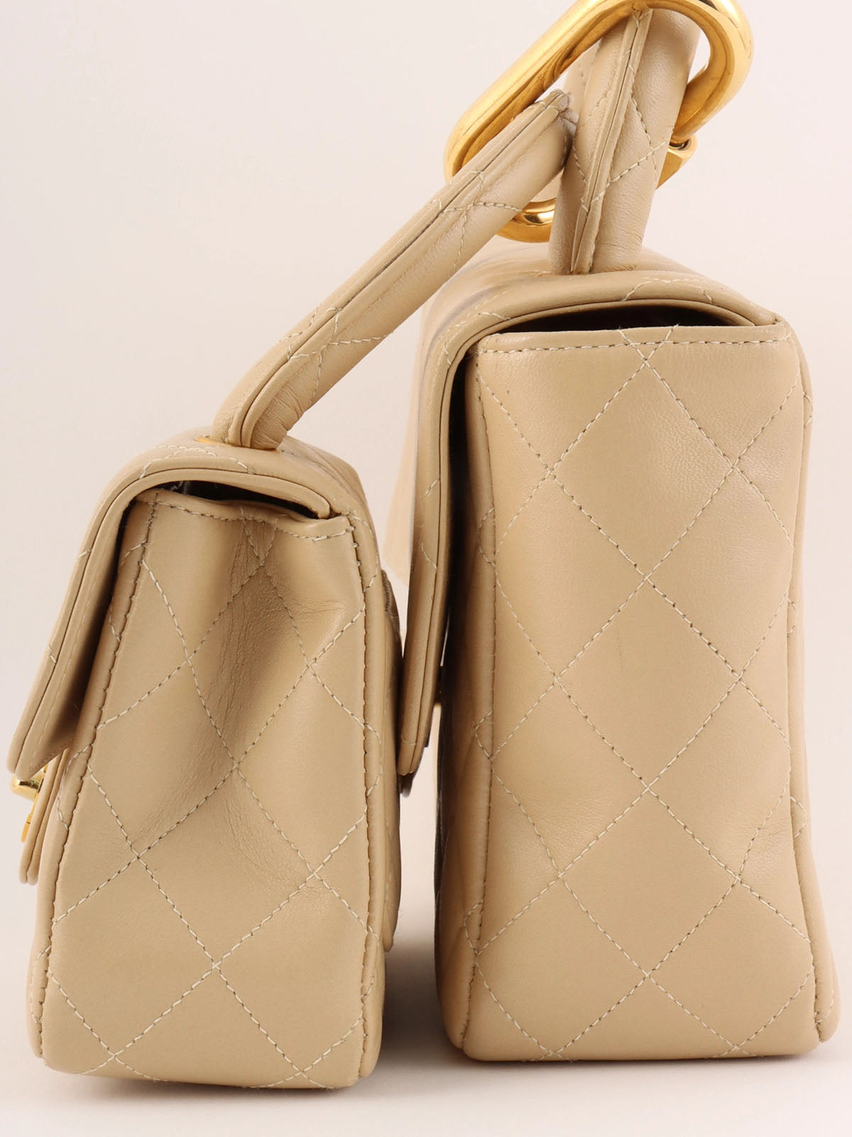 1995 Classic Flap Parent-Child Bag, Beige