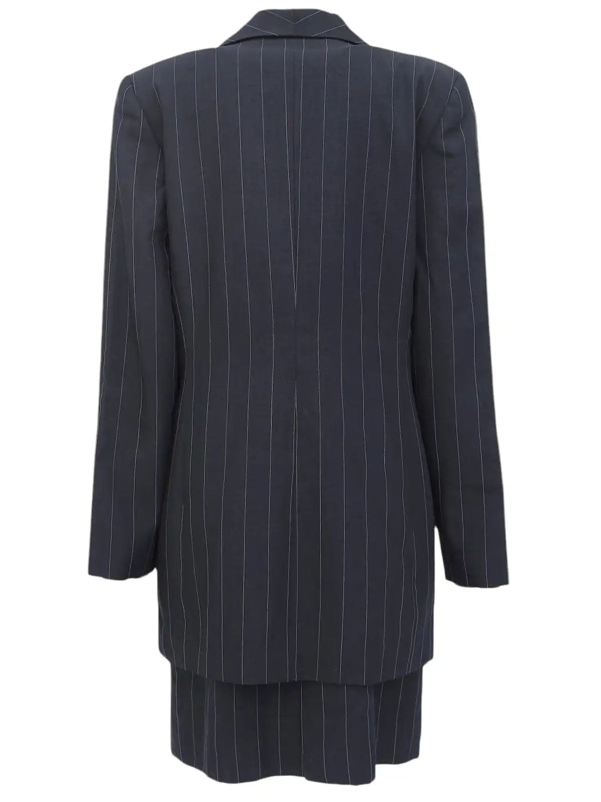 ストライプパターンセットアップ　ネイビー/ホワイト