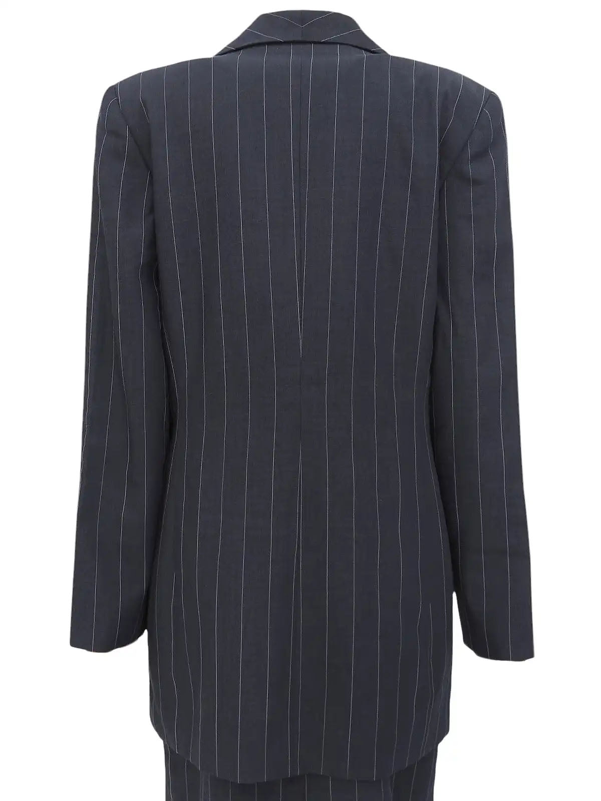 ストライプパターンセットアップ　ネイビー/ホワイト