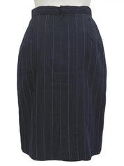 ストライプパターンセットアップ　ネイビー/ホワイト