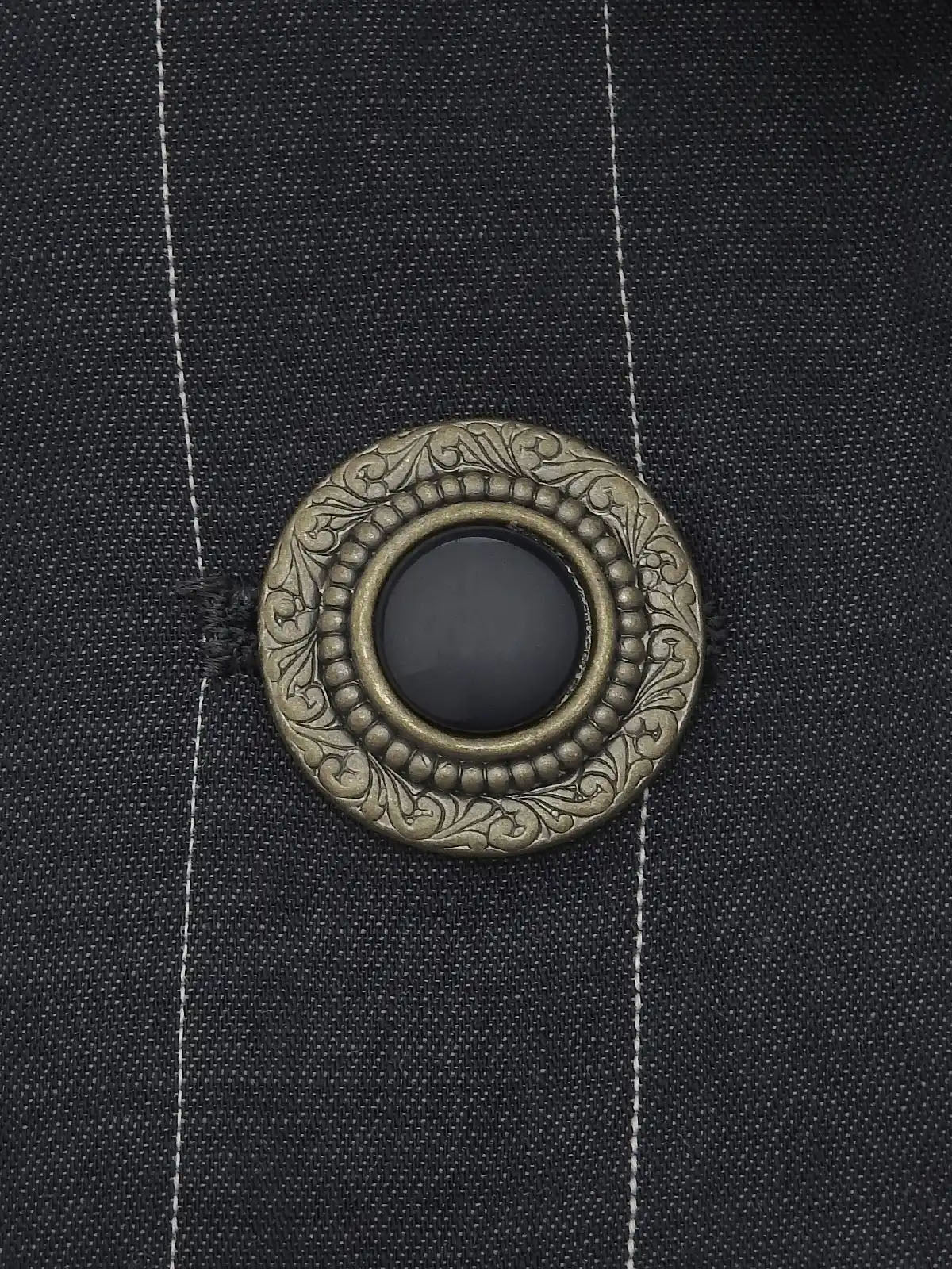 ストライプパターンセットアップ　ネイビー/ホワイト