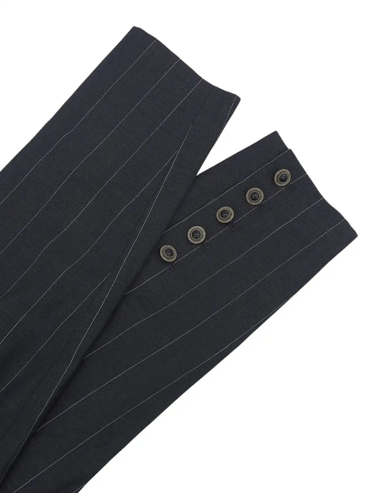 ストライプパターンセットアップ　ネイビー/ホワイト