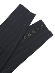 ストライプパターンセットアップ　ネイビー/ホワイト