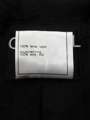 2001年製　ウールCCマークボタンダブルブレストジャケット　ブラック