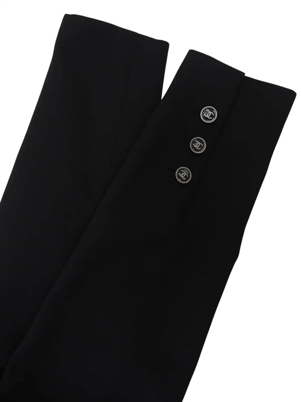 2001年製　ウールCCマークボタンダブルブレストジャケット　ブラック