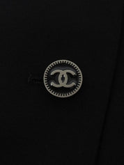 2001年製　ウールCCマークボタンダブルブレストジャケット　ブラック