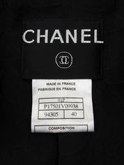 2001年製 ウールCCマークボタンダブルブレストジャケット ブラック