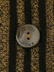 ウールFFズッカパターンニットベスト ブラウン/ブラック