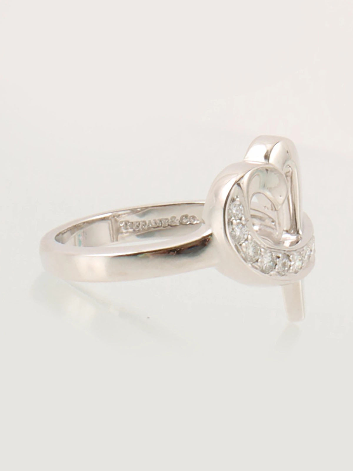 18Kダイヤモンドラビングハートリング シルバー