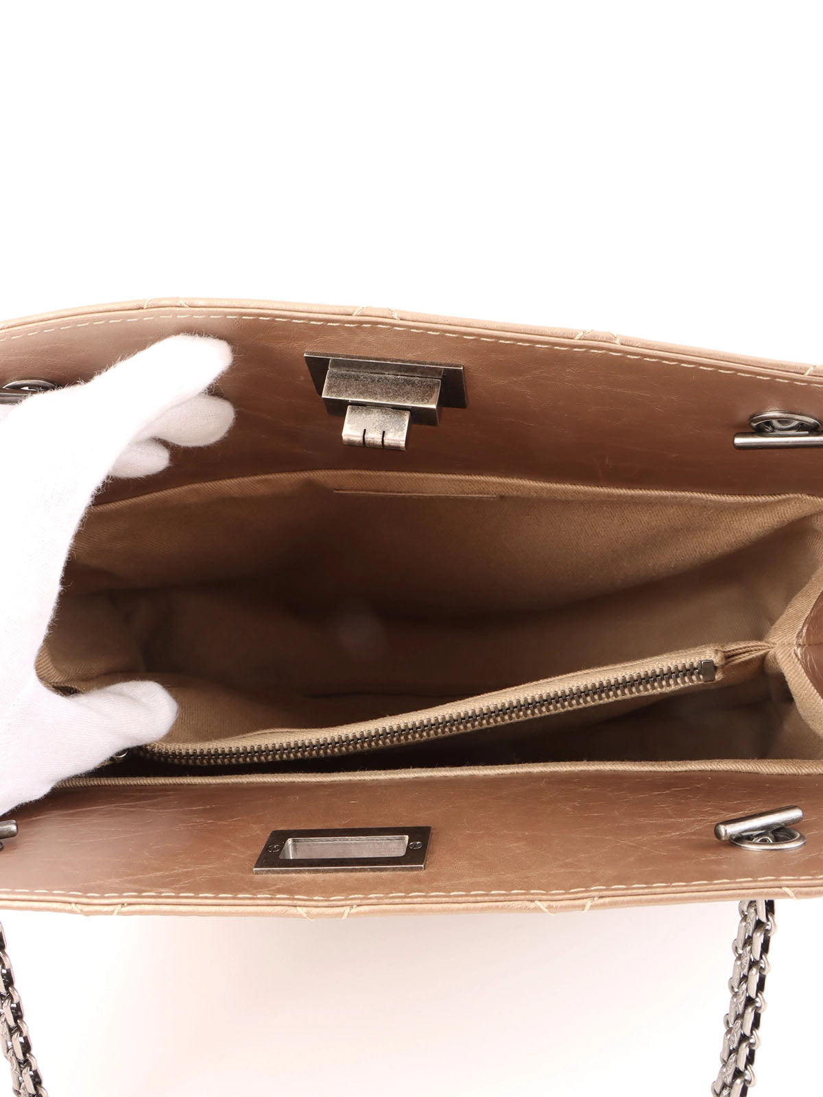 2013年頃製 2.55チェーントートバッグ ブロンズ