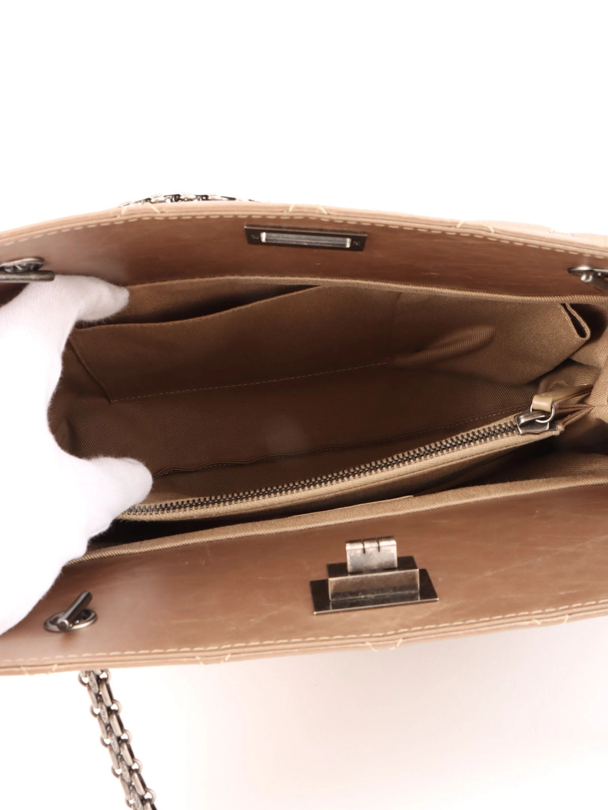 2013 2.55 Chain Tote Bag, Bronze